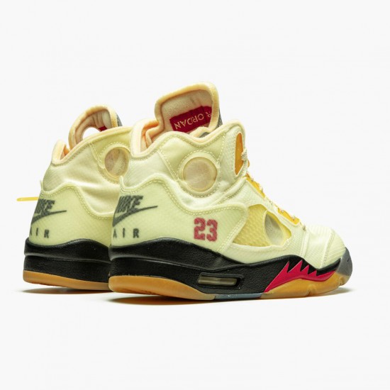 Repsneakers Off-White x Air Jordan 5 Retro Sail DH8565-100 Shoes