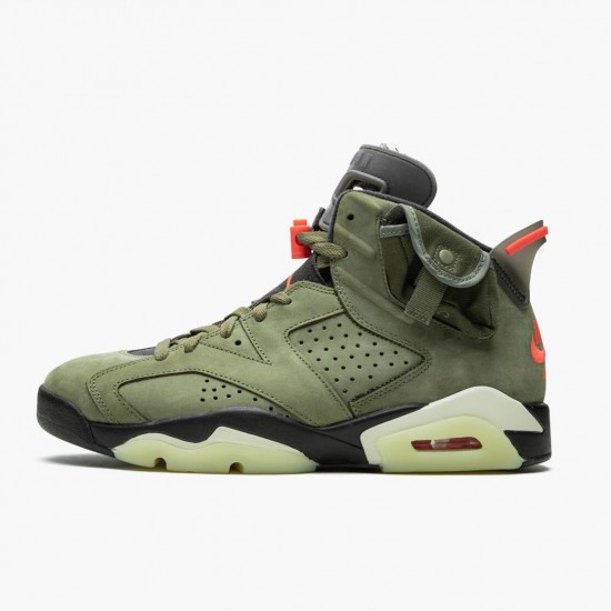 Repsneakers Travis Scott x Air Jordan 6 Retro Olive CN1084-200 Shoes