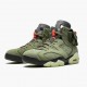 Repsneakers Travis Scott x Air Jordan 6 Retro Olive CN1084-200 Shoes