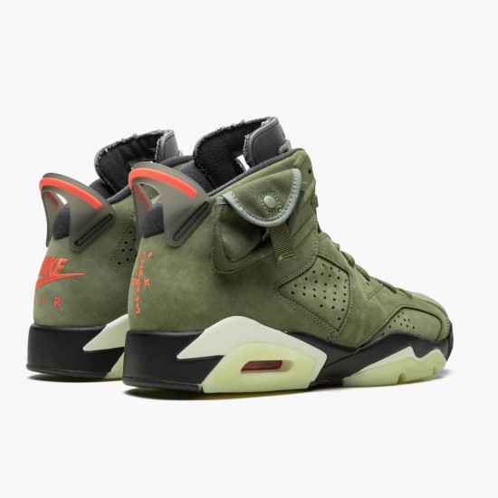 Repsneakers Travis Scott x Air Jordan 6 Retro Olive CN1084-200 Shoes